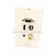 Placa Tapa VGA + HDMI 1.4 + USB 2.0 + Audio Jack 3.5 mm + RCA ABS